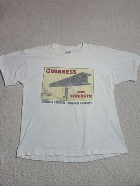 Vintage 90s Guinness For Strength Beer Promo Tee Single Stitch 1994